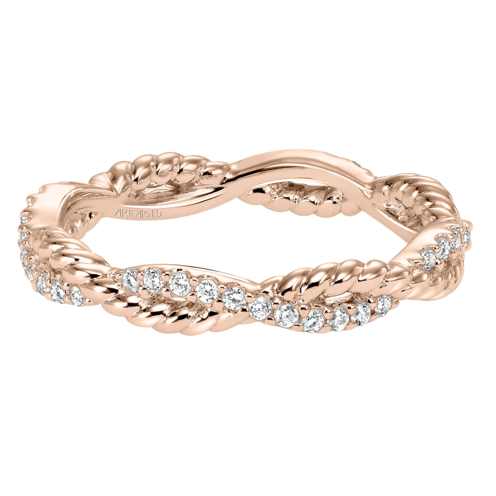 Art Carved Art Carved  Stackable Eternity Anniversary Band Rose Gold #33-V15A4R65L