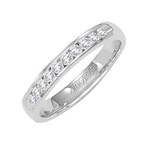 Art Carved Channel Set Diamond Anniversary Band