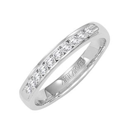 Art Carved Channel Set Diamond Anniversary Band
