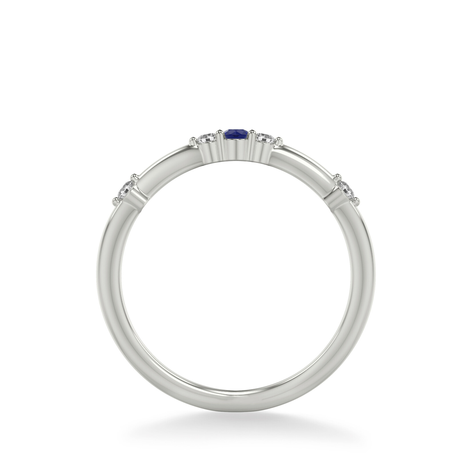 Art Carved Art Carved  Stackable Sapphire and Diamond Band #33-V9473