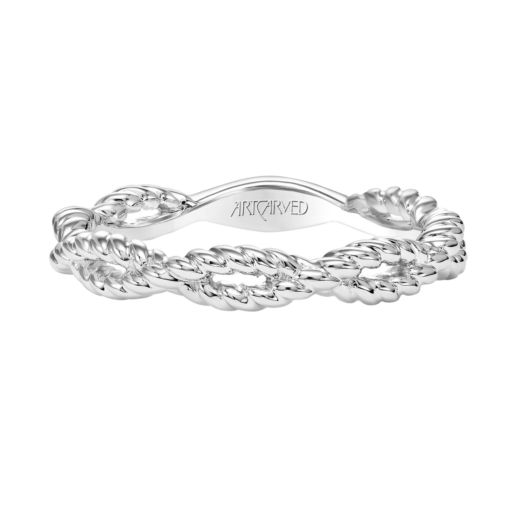 Art Carved ArtCarved Twisted Rope Stackable Ring #33-V9209W