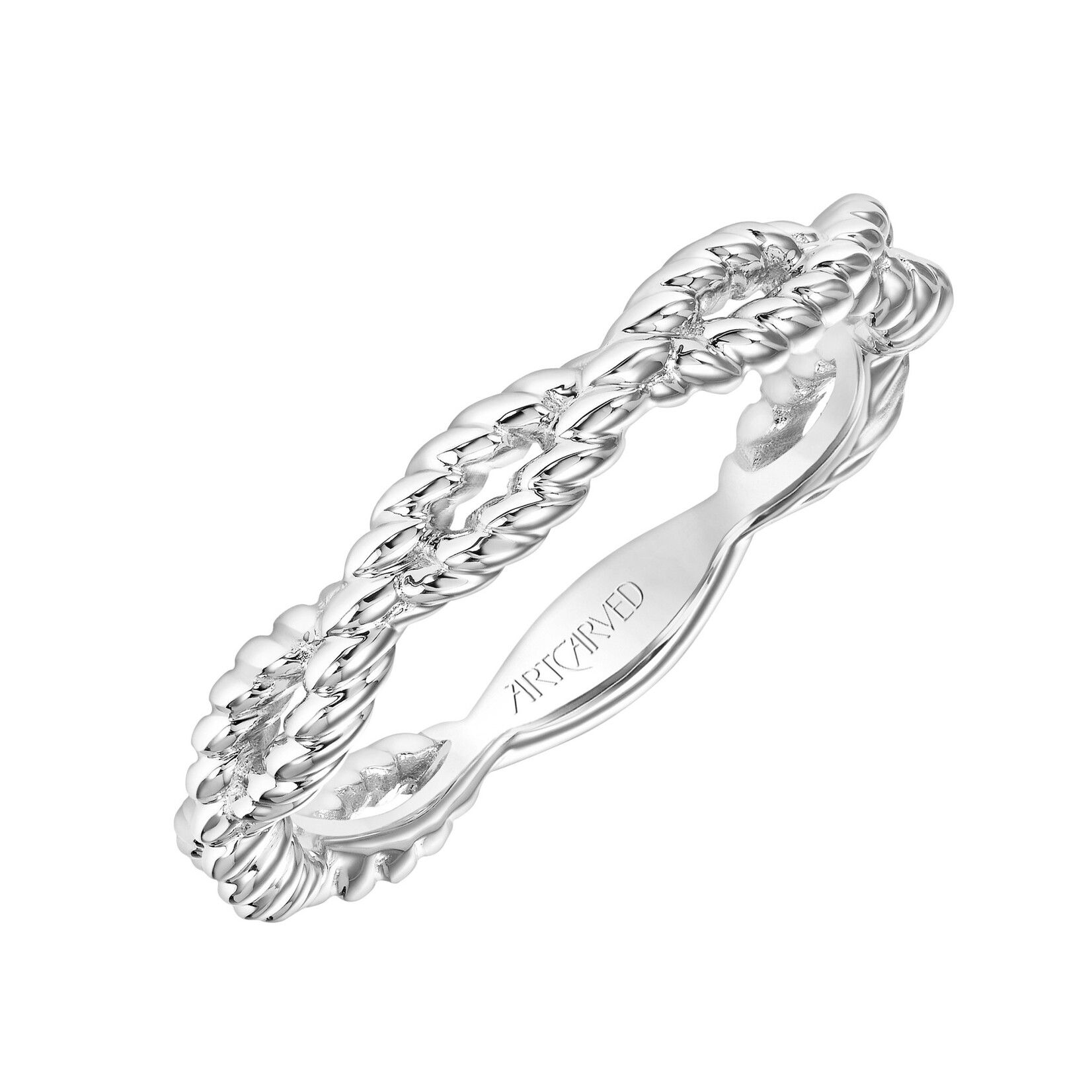 Art Carved ArtCarved Twisted Rope Stackable Ring #33-V9209W