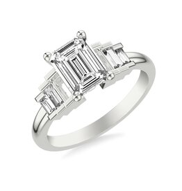 Private Label - Blase DeNatale Diamond Baguette Step Engagement Ring