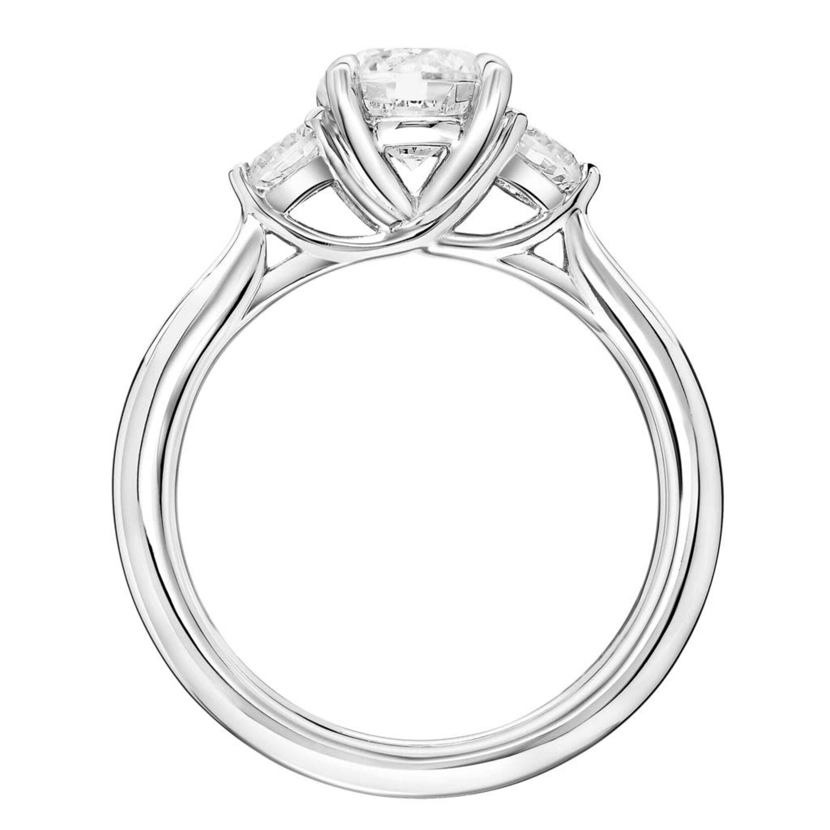 Private Label - Blase DeNatale Classic 3-Stone Engagement Ring #11102E