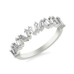 Private Label - Blase DeNatale Unique Diamond Baguette Band