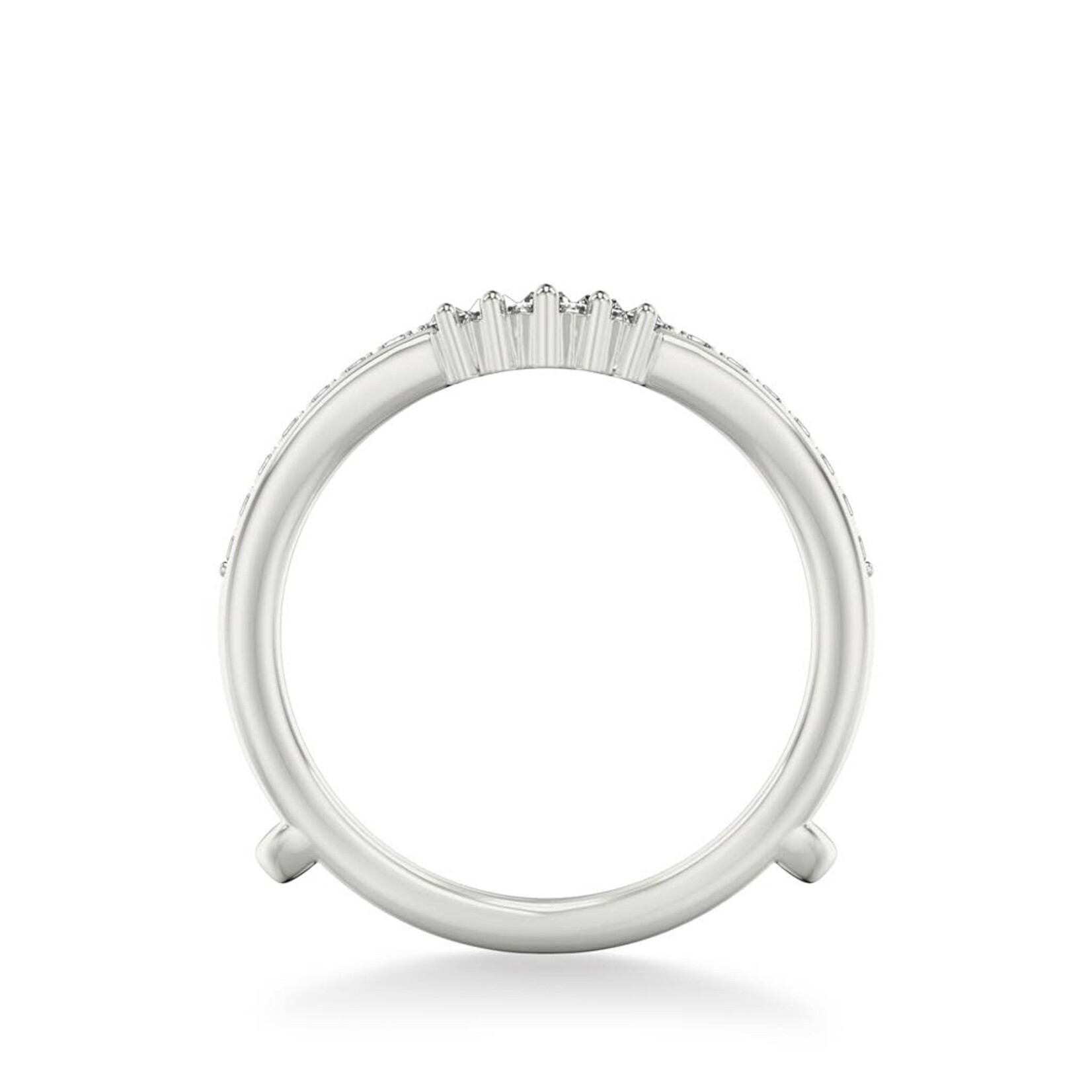Private Label - Blase DeNatale ArtCarved Baguette and Round Diamond Ring Enhancer #9446W