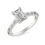 Private Label - Blase DeNatale Diamond Baguette Engagement Ring