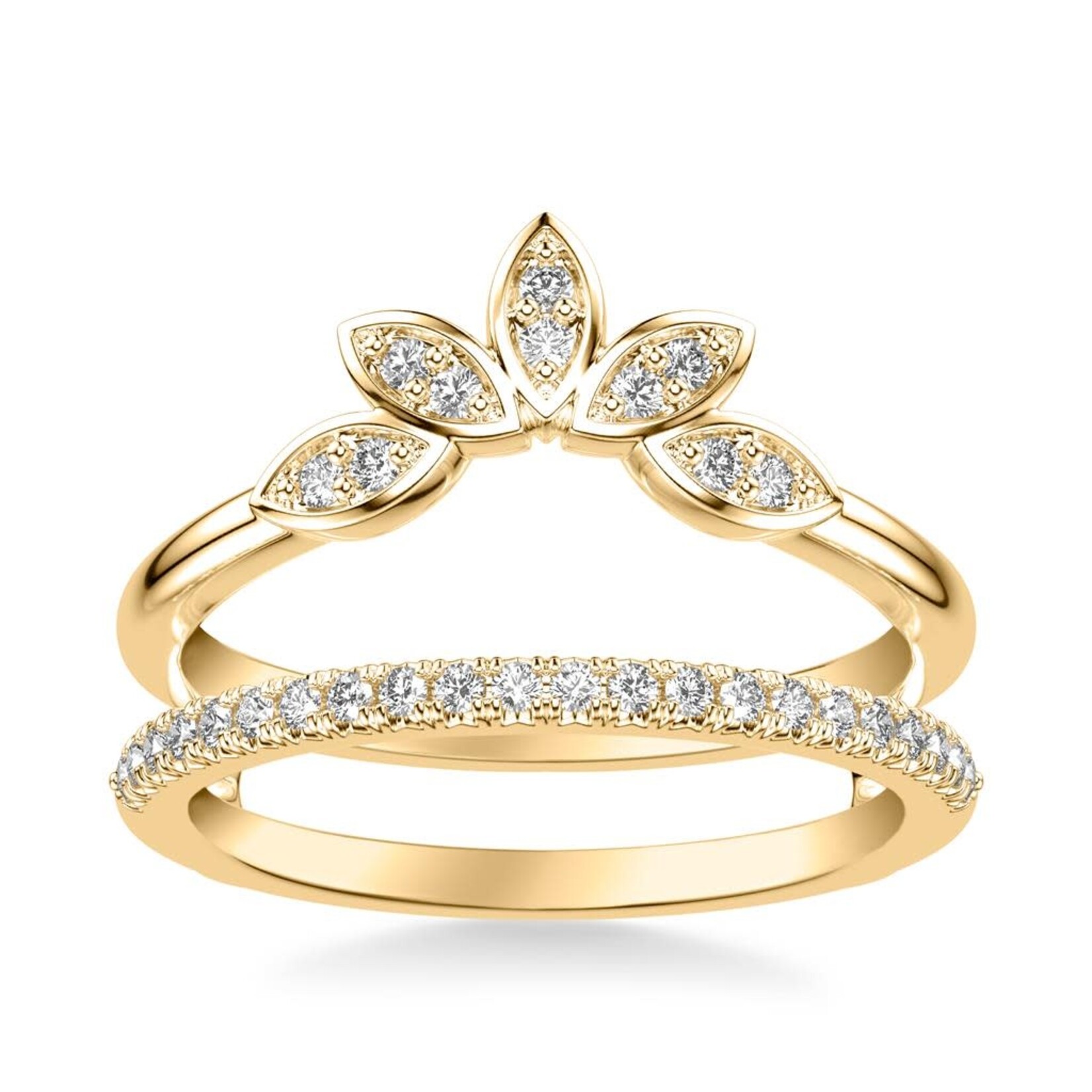 Private Label - Blase DeNatale Straight and Floral Diamond Ring Enhancer #9439Y
