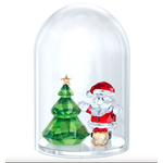 Swarovski Swarovski #5403170 Bell Jar Santa and Christmas Tree Holiday Crystal