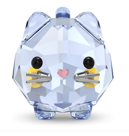 Swarovski Swarovski #5658328 Chubby Cats Blue Cat Crystal Figurine