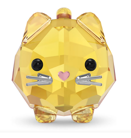 Swarovski Swarovski #5658325 Chubby Cats Yellow Cat Crystal Figurine