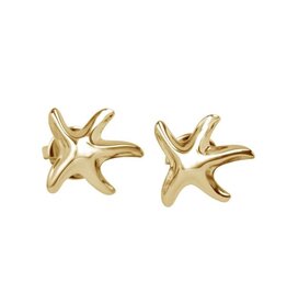 Alamea 14 Karat Yellow Gold Starfish Stud Earrings