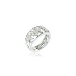 Alamea Sterling Silver CZ Starfish Ring