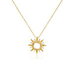 Alamea 14 Karat Yellow Gold Sun Pendant