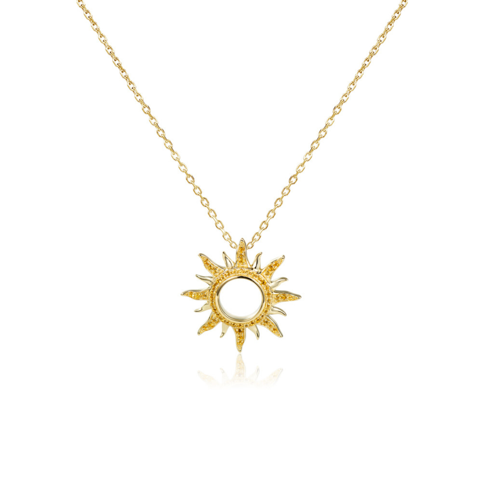 Alamea 14 Karat Yellow Gold Sun Pendant