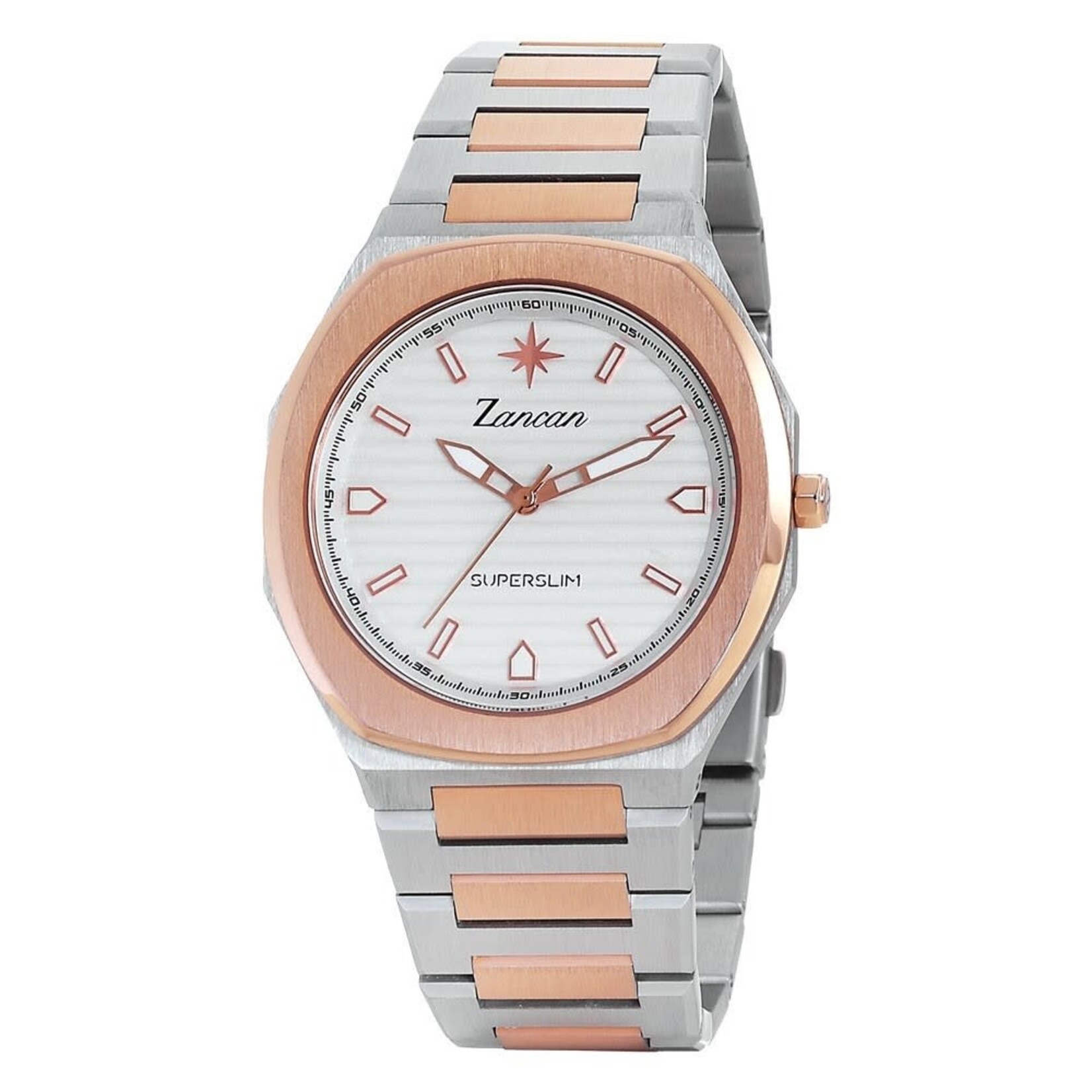 Zancan Super Slim White/Rose/Gray Wrist Watch