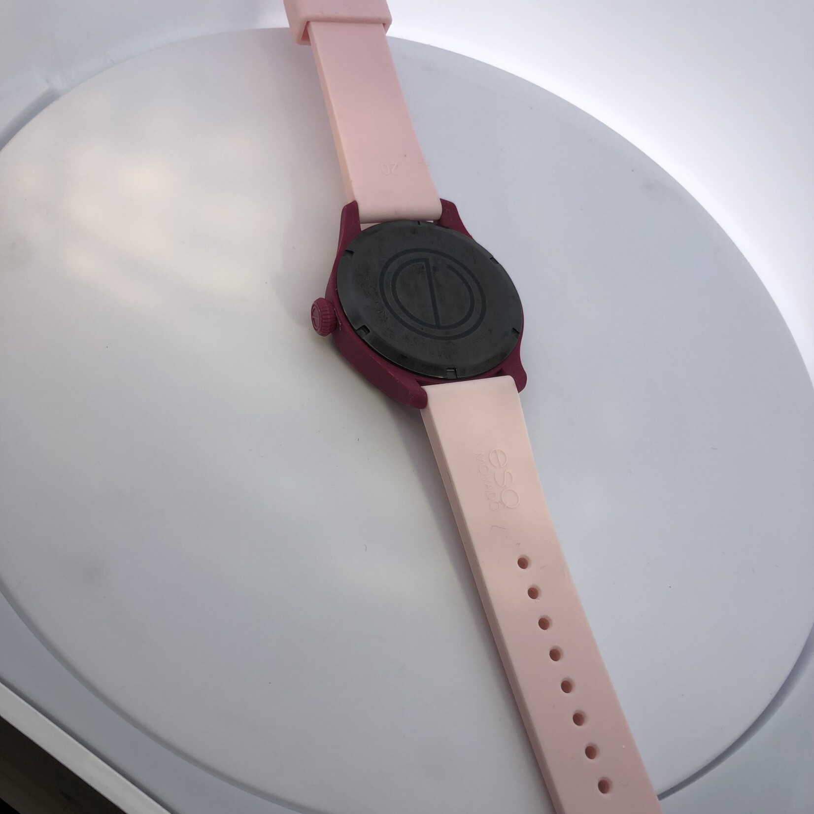 Movado ESQ Burgundy/Cranberry/Pink Wrist Watch