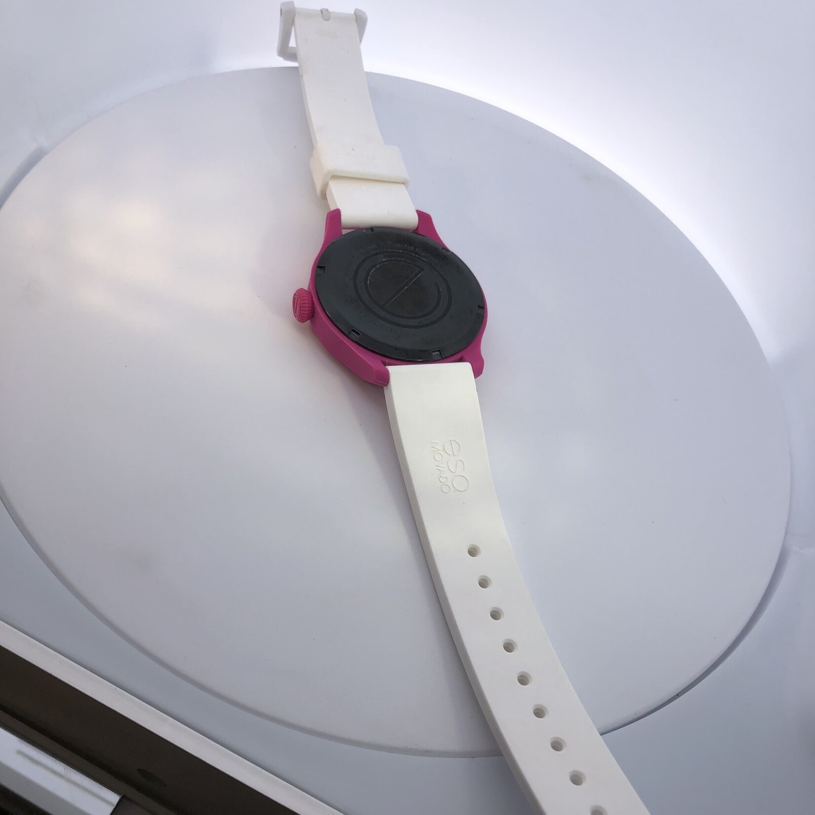 Movado ESQ Fuschia/Pink/White wrist watch