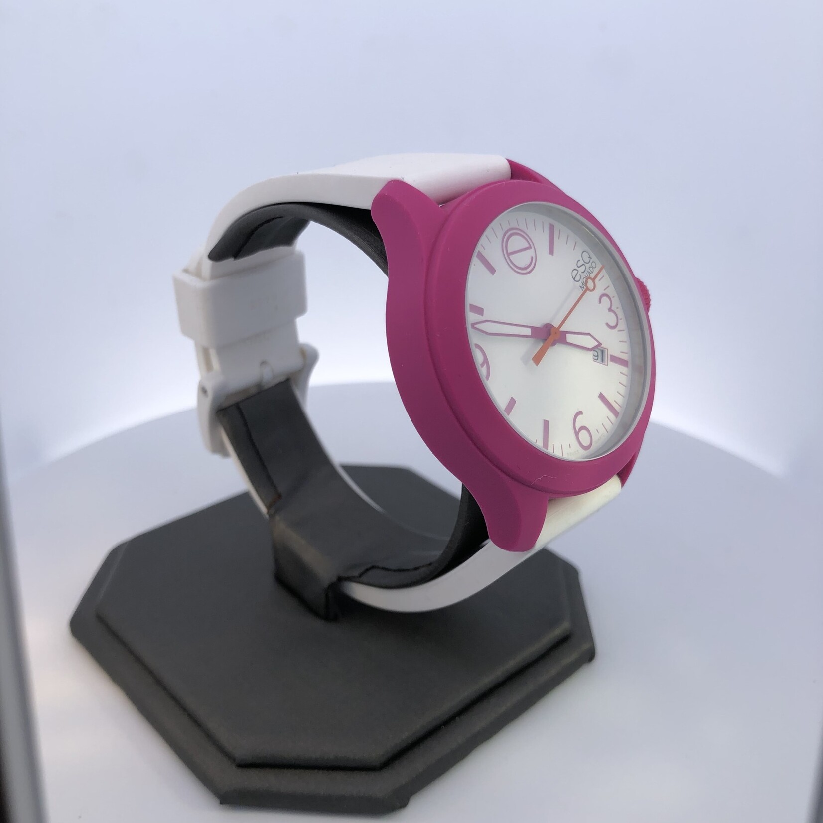 Movado ESQ Fuschia/Pink/White wrist watch