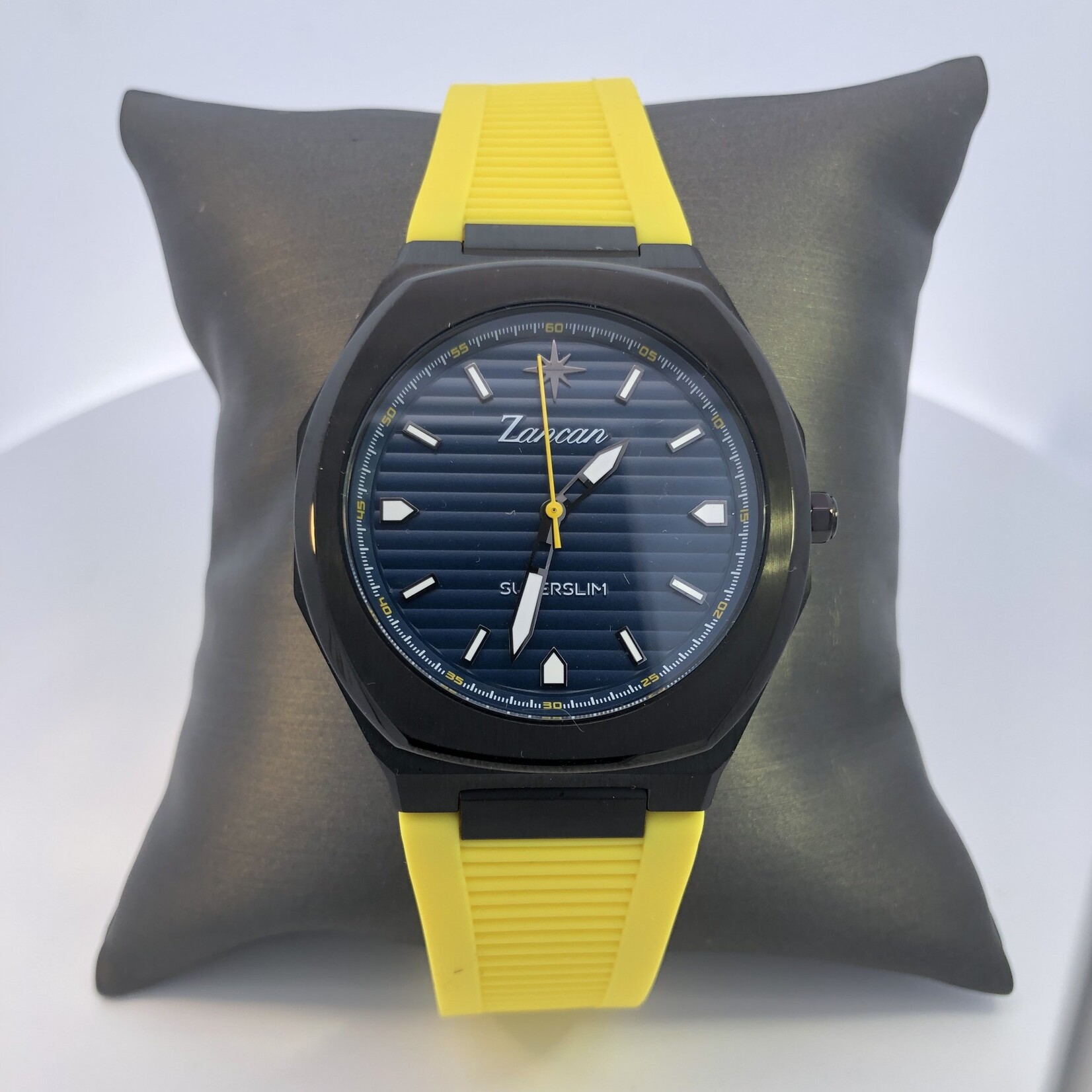 Zancan Black/Blue/Yellow Super Slim Wrist Watch