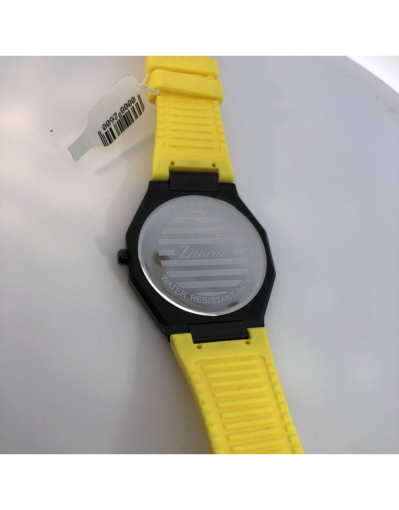 Zancan Black/Blue/Yellow Super Slim Wrist Watch