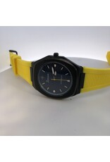 Zancan Black/Blue/Yellow Super Slim Wrist Watch