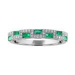 PeJay Creations PeJay Creations Emerald and Diamond Ring