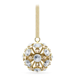 Swarovski Constella Ball Ornament, Small, Gold Tone