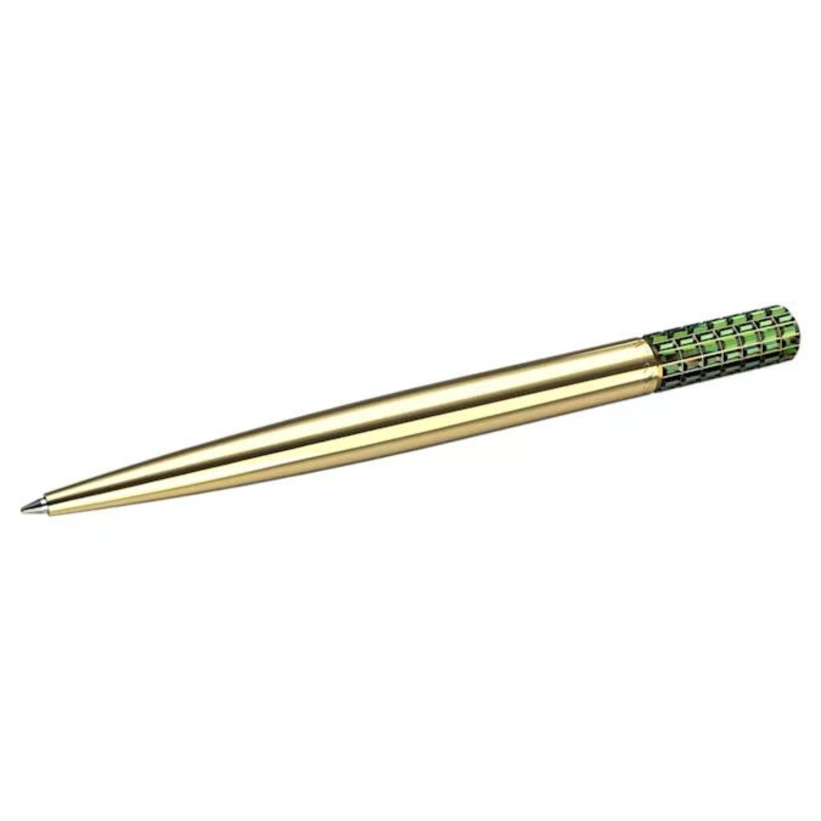 Swarovski  Ballpoint pen Green, Gold-tone plated