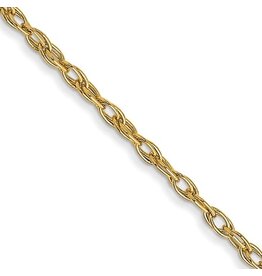 14 Karat Yellow Gold 16" 1.35mm Cable Rope Chain