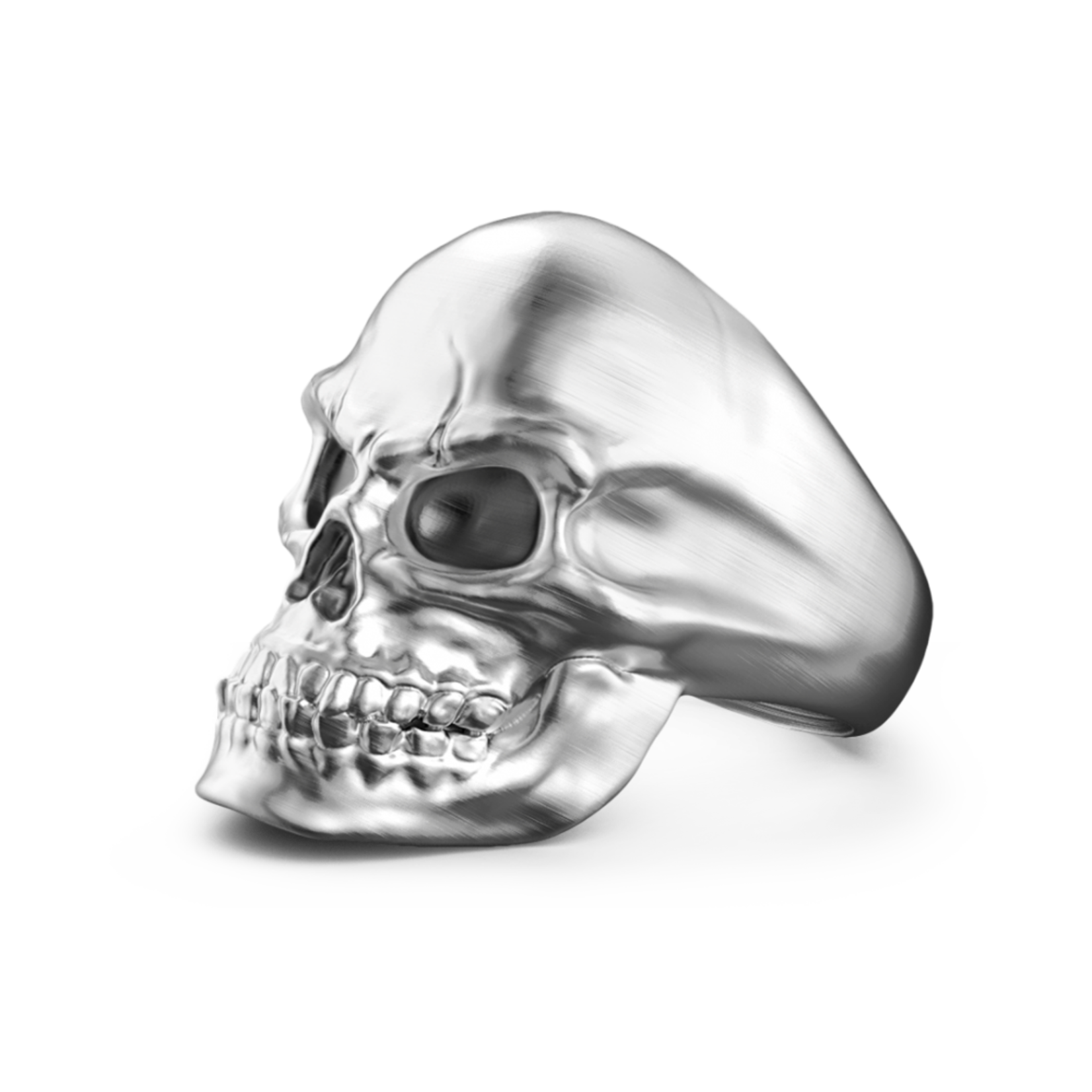 Zancan Sterling Silver Skull Ring