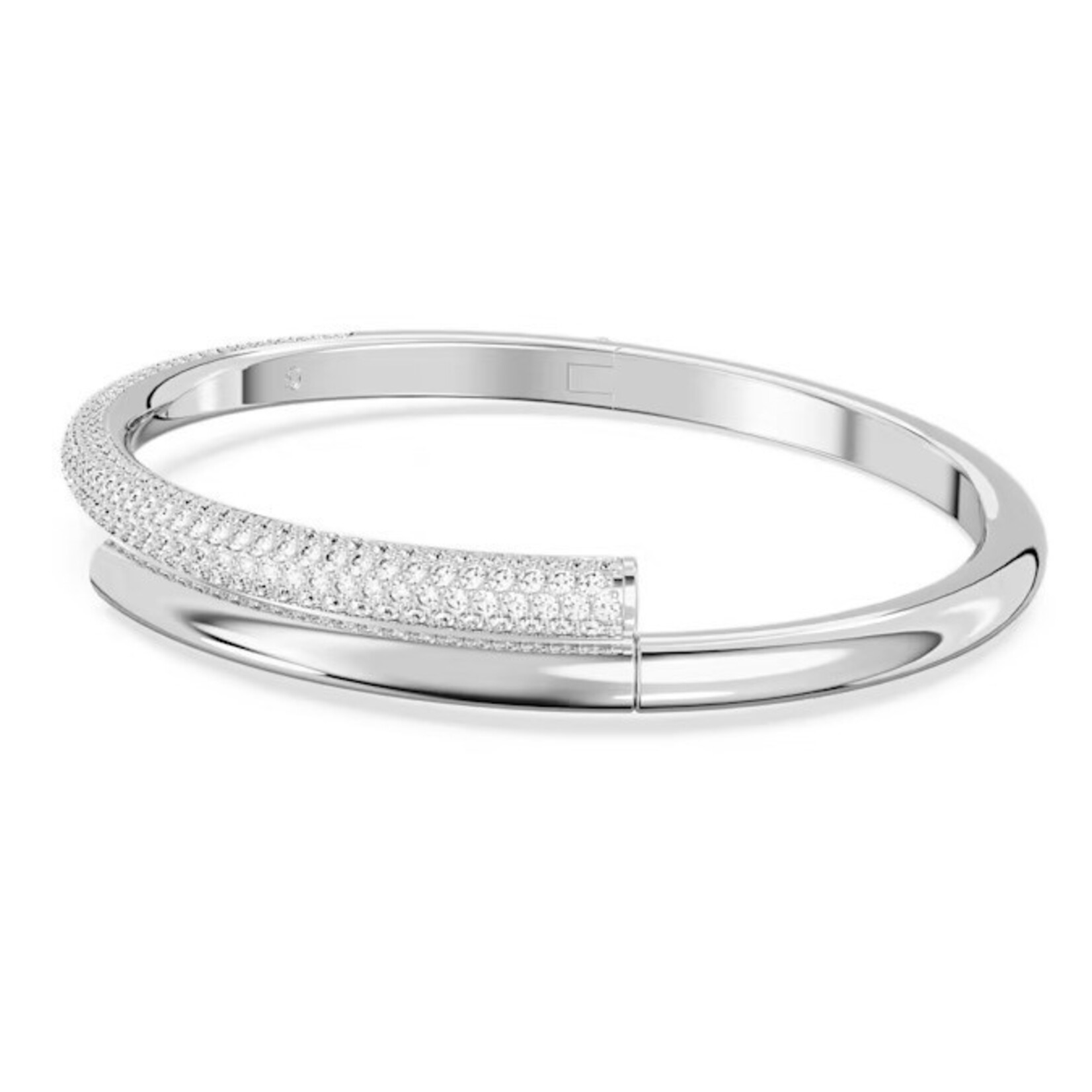 Swarovski Dextera bangle Magnetic closure, White