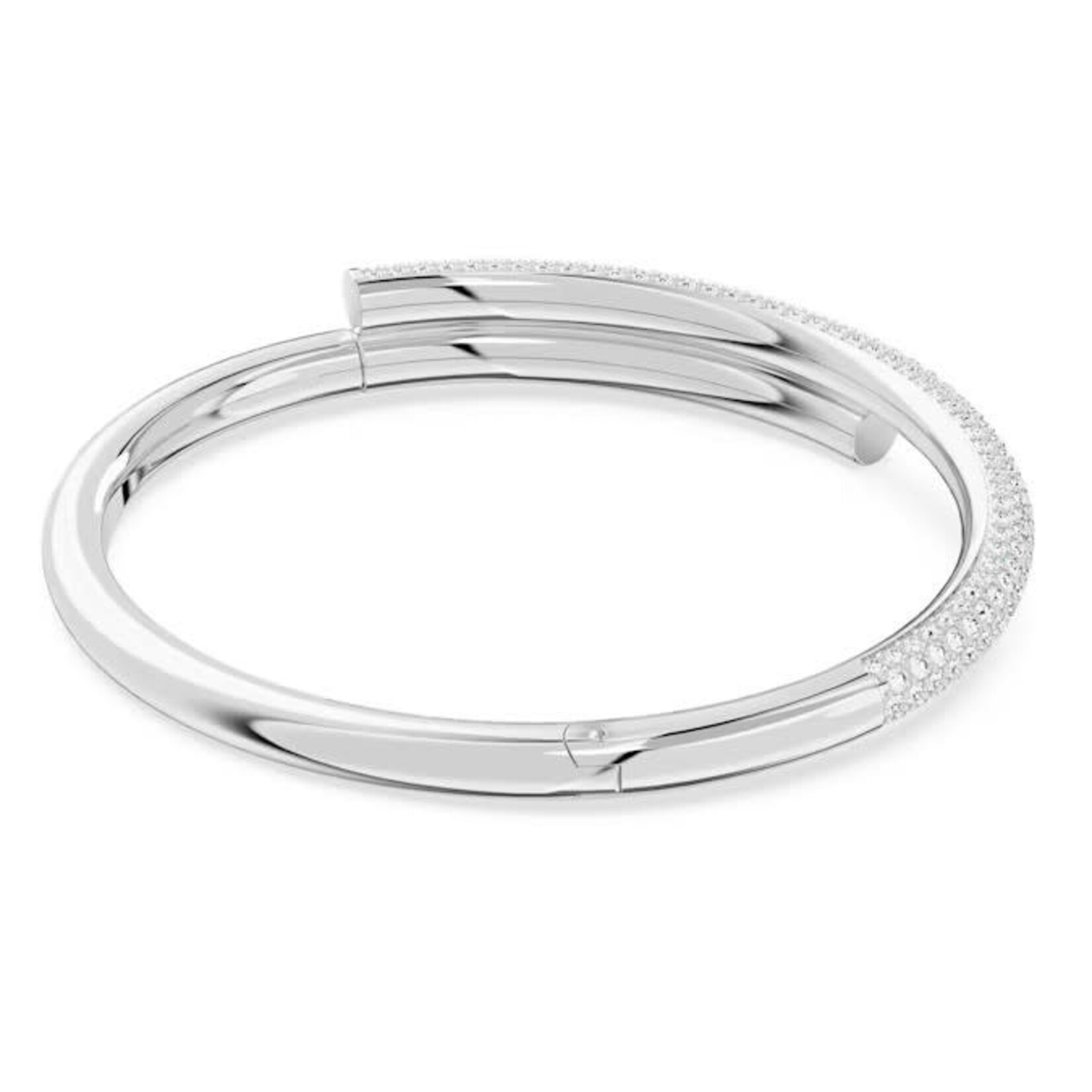 Swarovski Dextera bangle Magnetic closure, White