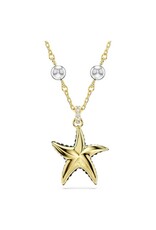 Swarovski Idyllia pendant Crystal pearls, Starfish, Multicolored, Gold-tone plated