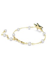 Swarovski  Idyllia bracelet Crystal pearls, Starfish, Multicolored, Gold-tone plated