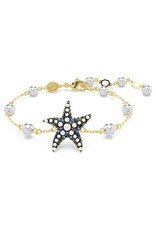 Swarovski  Idyllia bracelet Crystal pearls, Starfish, Multicolored, Gold-tone plated