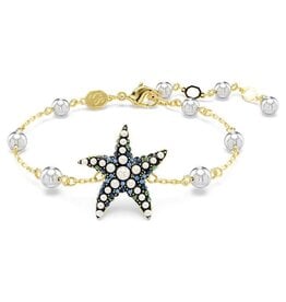 Swarovski Idyllia bracelet Crystal pearls, Starfish, Multicolored, Gold-tone plated