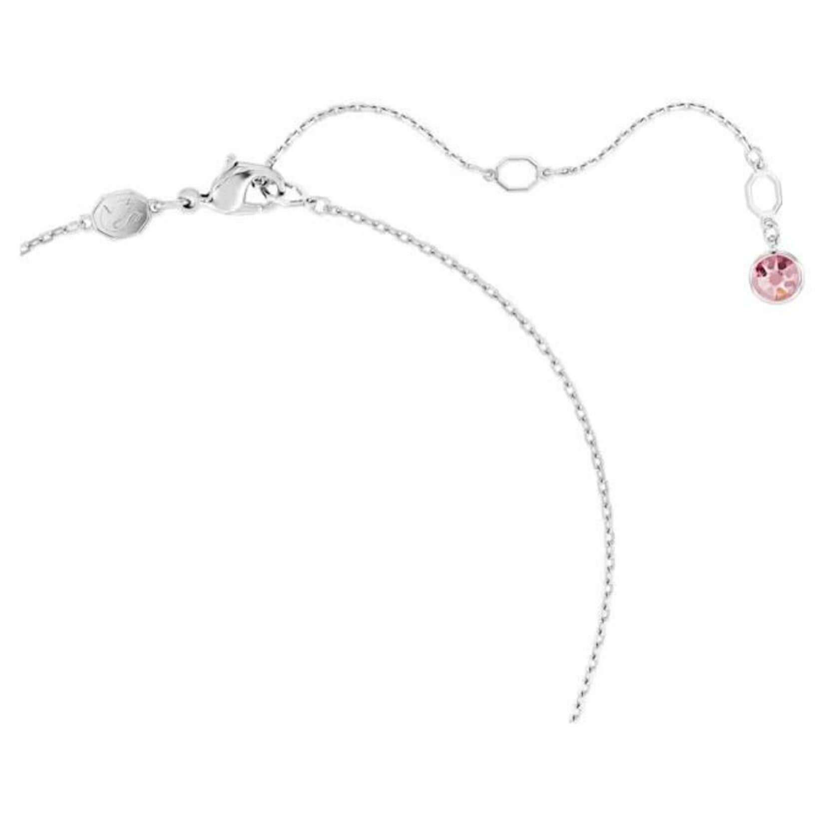 Swarovski  Idyllia pendant Flower, Pink, Rhodium plated