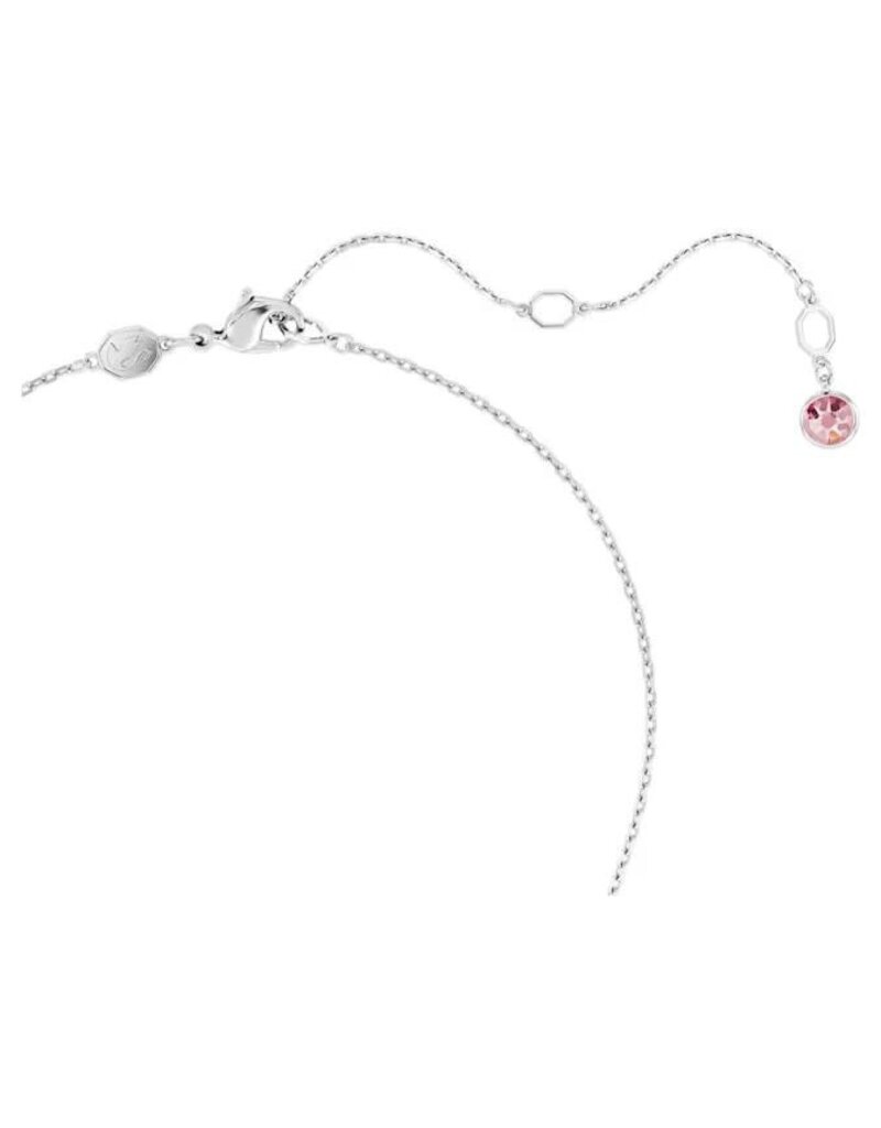 Swarovski  Idyllia pendant Flower, Pink, Rhodium plated