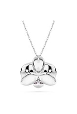 Swarovski  Idyllia pendant Flower, Pink, Rhodium plated