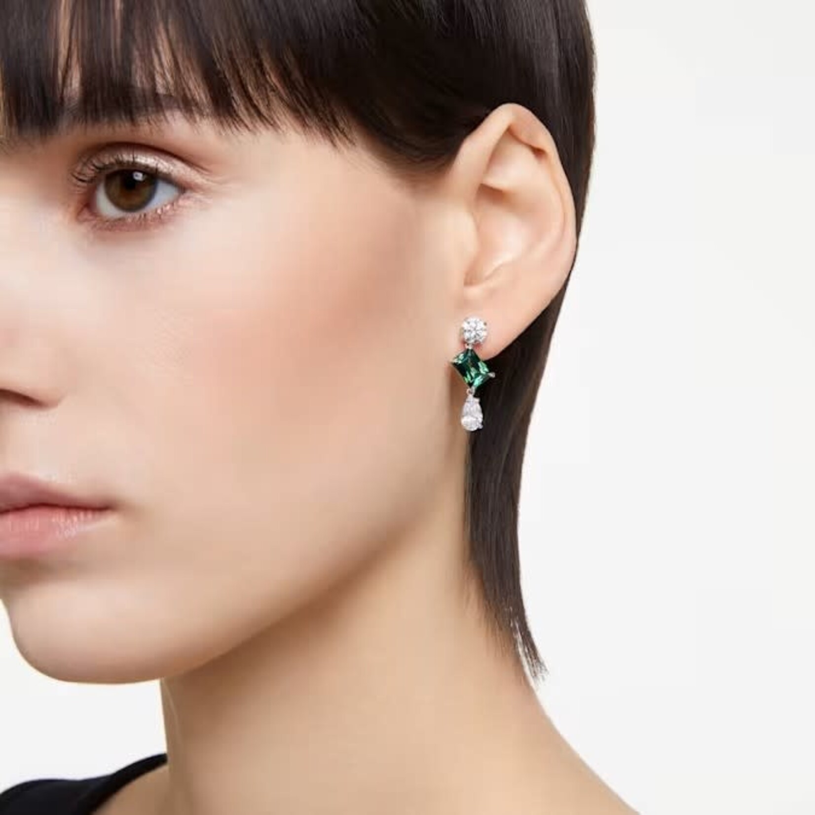 Swarovski Mesmera Green Drop Earrings