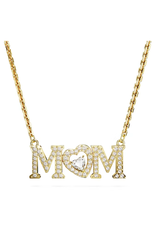 Swarovski  Mother’s Day necklace Heart, White, Gold-tone plated