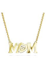 Swarovski  Mother’s Day necklace Heart, White, Gold-tone plated