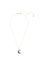 Swarovski  Luna pendant Moon, Multicoloured, Rose gold-tone plated