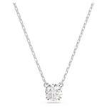 Swarovski Constella pendant Round cut, White, Rhodium plated