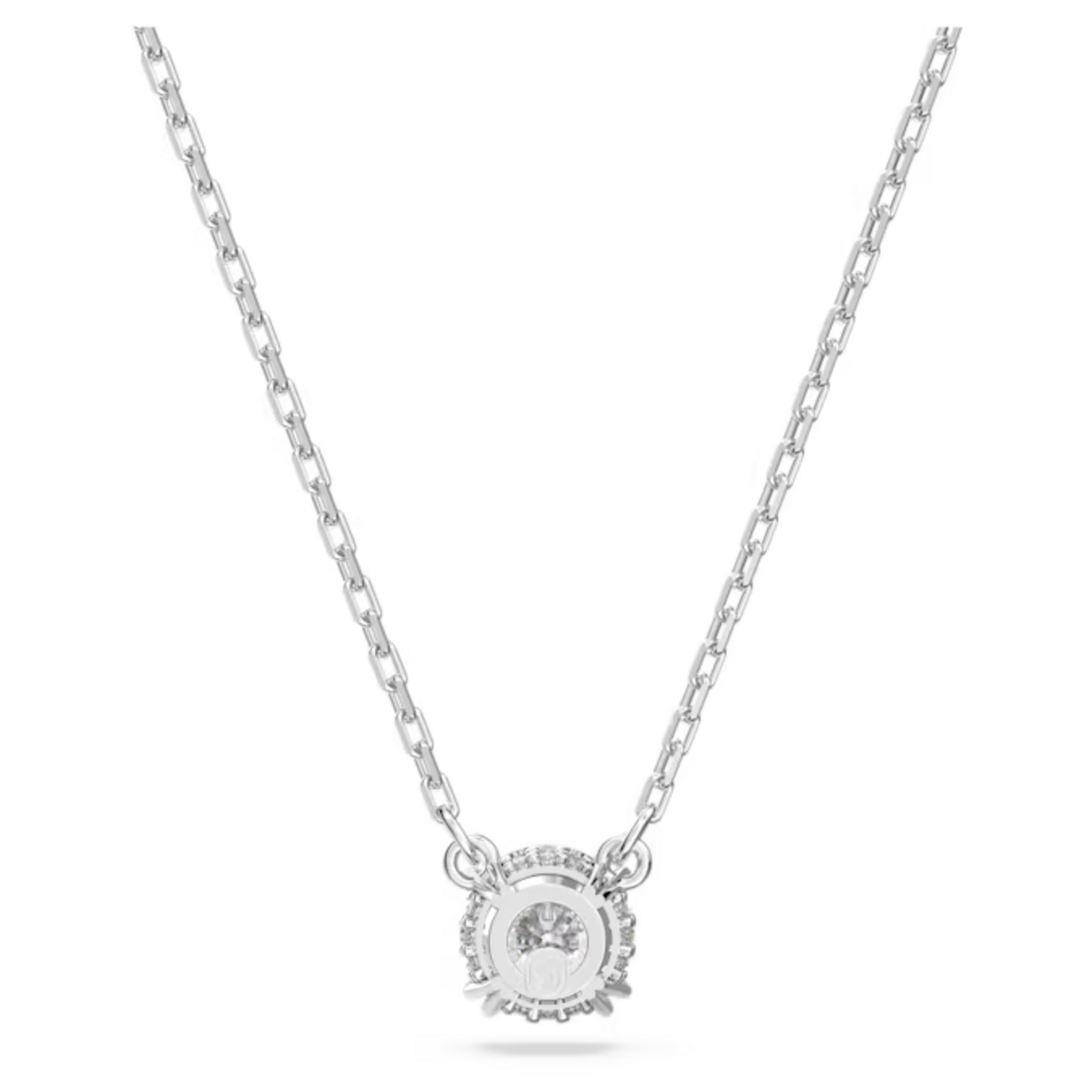 Swarovski Constella pendant Round cut, White, Rhodium plated