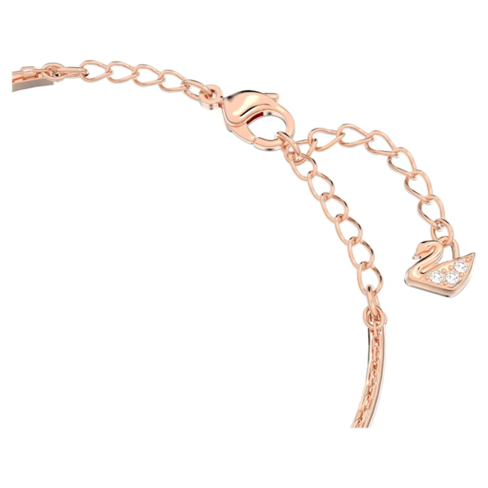 Swarovski  Ginger bangle Grey, Rose gold-tone plated