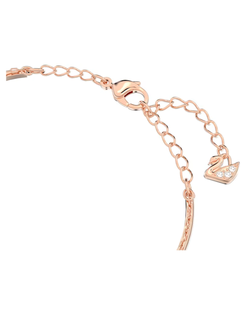 Swarovski  Ginger bangle Grey, Rose gold-tone plated