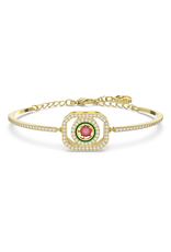 Swarovski  Alea bangle Multicolored, Gold-tone plated