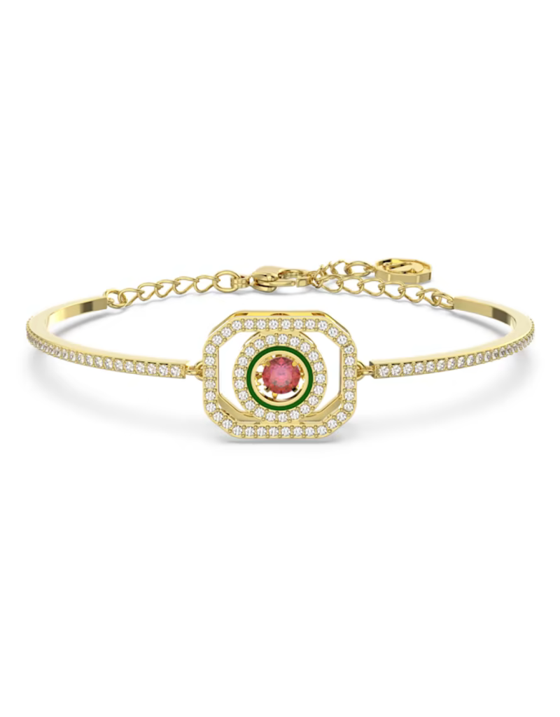 Swarovski  Alea bangle Multicolored, Gold-tone plated